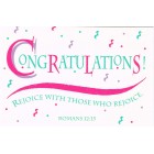 Prayer card - Congratulations
